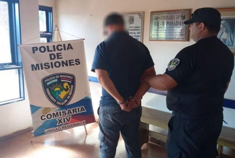 El insólito caso ocurrió en la localidad de Garupá, en la provincia de Misiones Foto: Policía de Misiones