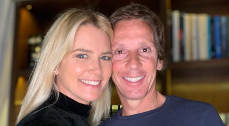 Valeria Mazza y su esposo