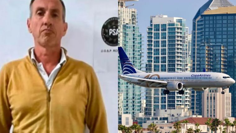 El pasajero detenido por tener sexo en un avión.