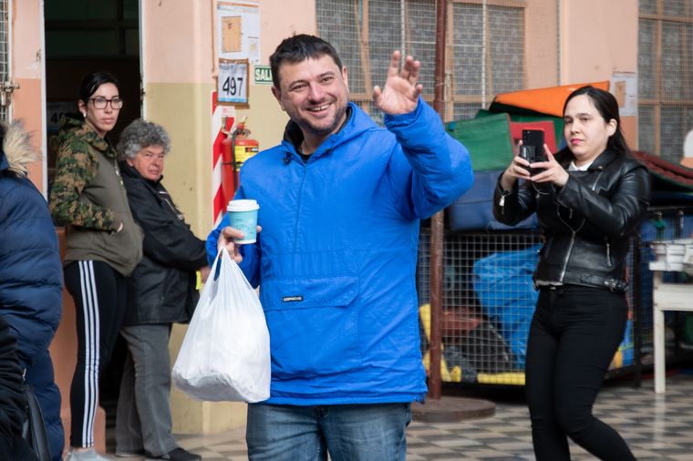 Juan Grabois se solidarizó con Mariano Pérez. Foto: Telam