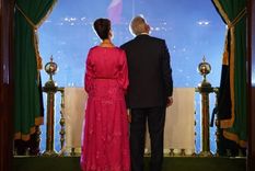 Beatriz Gutierrez Muller y Andrés Manuel López Obrador Foto: Fuente: Imagen / @beatrizgutierrezmuller