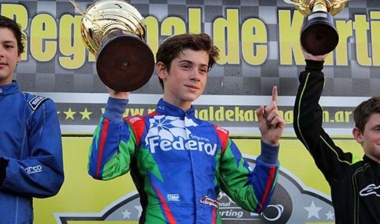 El de Pilar fue campeón de la categoría prejunior de kartings en 2016.