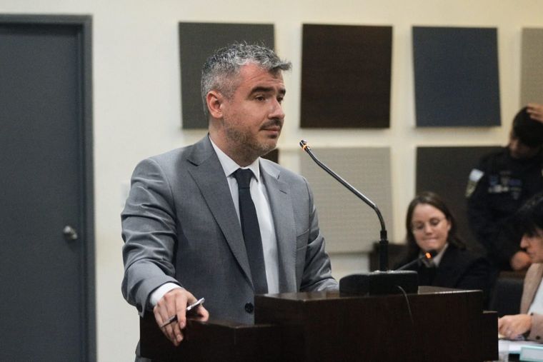 El fiscal Oscar Malla realizo los primeros alegatos ded parte de la fiscalia.