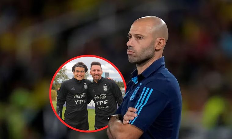 Javier Mascherano habló del presente de Luka Romero.