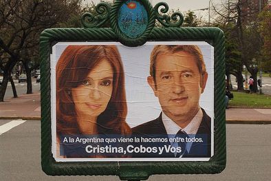 MDZol | La campaña de Cristina y Cobos, en la mira. Foto: Cedoc