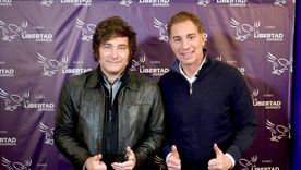 Javier Milei y Diego Santilli