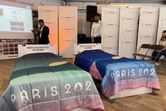 Las camas de cartón reciclable, protagonistas de la Villa Olímpica de París 2024, te contamos todos sus detalles Foto: Usuario X (twitter)