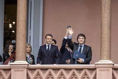 Los mandatarios se reunieron en la Casa Rosada Foto: NA