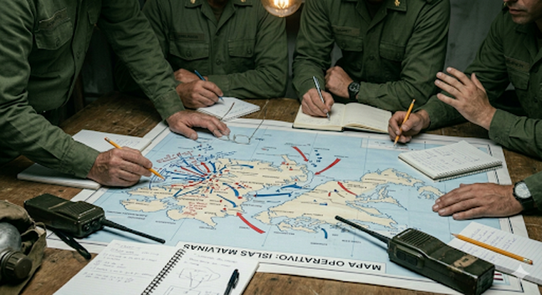 La planificación se hizo en el más absoluto secreto, que era una de las tres condiciones de la operación La planificación se hizo en el más absoluto secreto, que era una de las tres condiciones de la operación