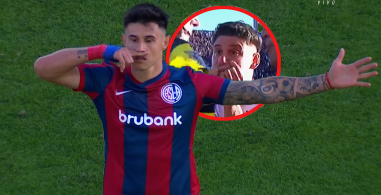 El paraguayo realizó un polémico festejo tras el agónico empate.