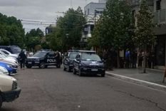 El operativo policial en el Tercer Juzgado de Familia de Rivadavia.&nbsp;