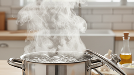 No se hierve el brócoli para que no pierda propiedades. Fuente: IA Gemini. No se hierve el brócoli para que no pierda propiedades. Fuente: IA Gemini.