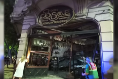 Así quedó la fiambrería tras el impacto. Foto: NA Así quedó la fiambrería tras el impacto. Foto: NA