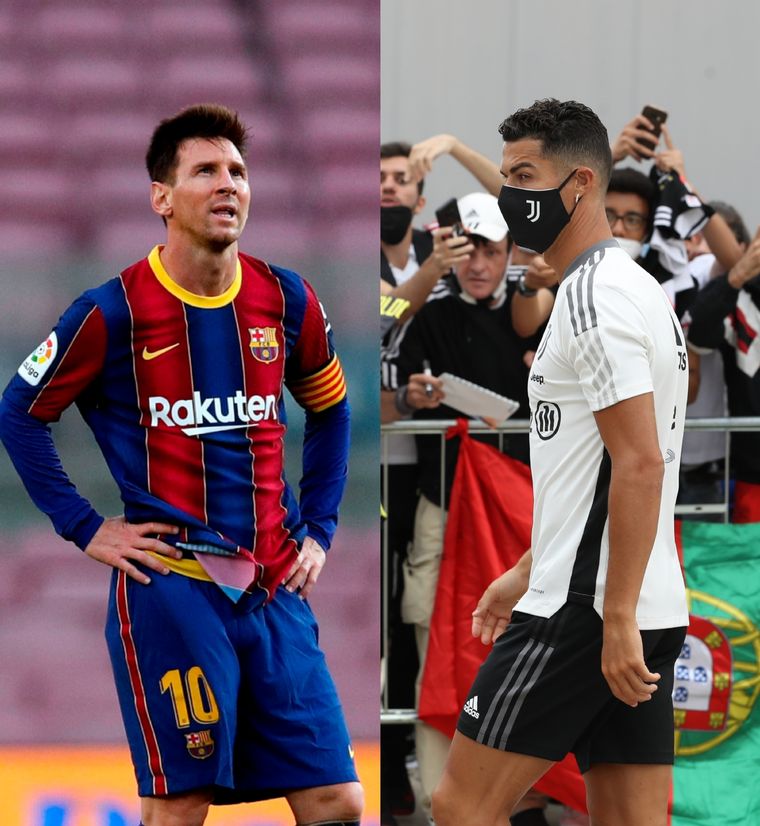 Messi y Cristiano Ronaldo volvieron a ser comparados. Foto: EFE/DPA