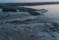 Imágenes de la represa obtenidas por Reuters. Foto: Reuters