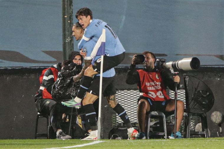 Pellistri conectó con Darwin para el 1-0 de la Uruguay de Bielsa, que no para de ganar Foto: EFE