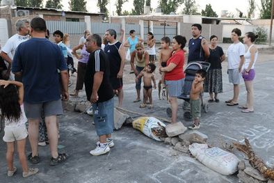 MDZol | El piquete lo hicieorn en Doctor Moreno y Rawson. Foto: Alf Ponce/MDZ