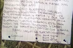 Amenaza narco en medio de la ola de crímenes en Rosario. Foto: NA