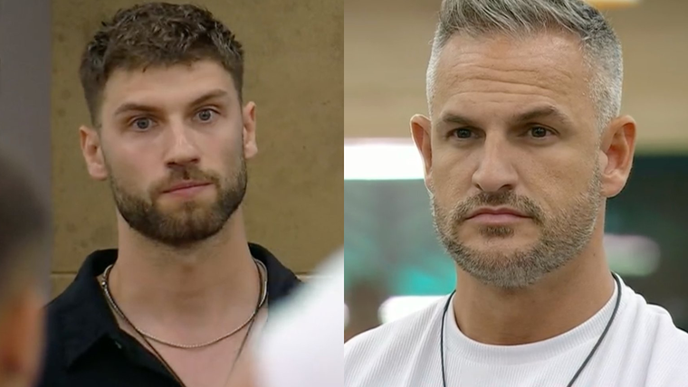 La fuerte pelea de Santiago y Claudio en Gran Hermano. Foto: Captura Telefe