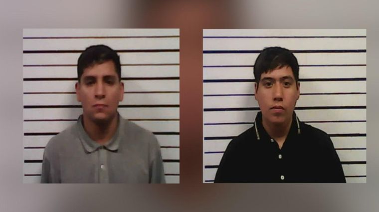 Franco Dario Guiñazú Brizuela (25) y Hernán Feliciano Leguizamón Maturano (33), los dos acusados por el asesinato en el barrio La Gloria.&nbsp;