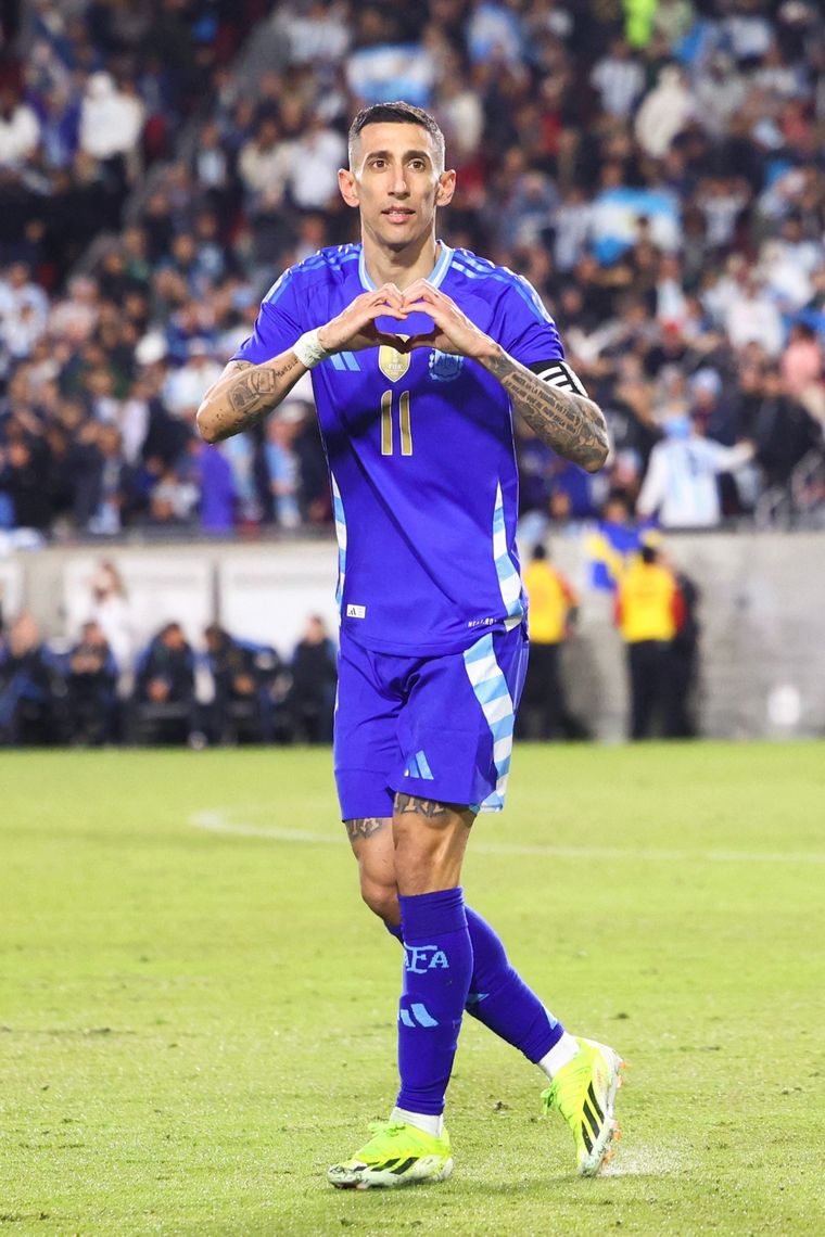 Ángel Di María jugó los amistosos de la Selección en Estados Unidos Foto: Noticias Argentinas