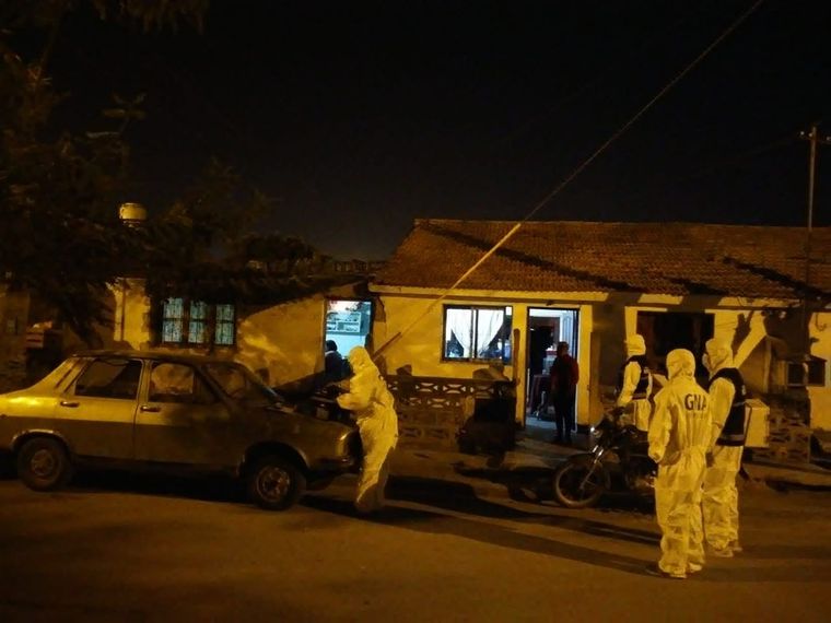 Uno de los allanamientos que se realizaron en julio de 2020, en plena cuarentena