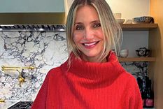 Cameron Diaz, desde su cocina. Foto: instagram.com/reel/C0uRf5SvR0-/
