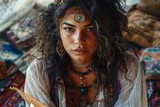 El horóscopo gitano toma cada vez más relevancia en la vida de las personas Foto: Imagen generada por Mid Journey