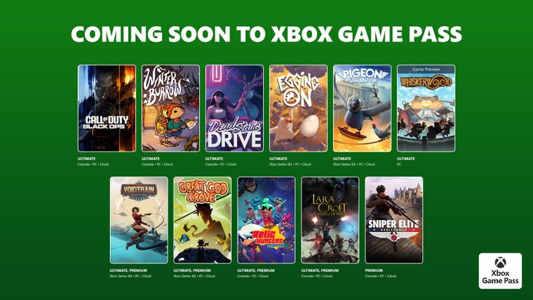 Xbox Game Pass se renueva en noviembre con 10 nuevos estrenos.