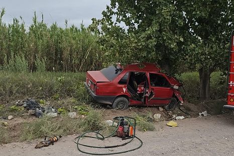 Un hombre de 32 años perdió la vida este domingo por la mañana tras colisionar contra un árbol en la localidad de Junín.