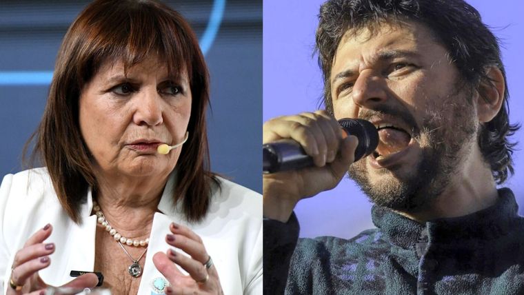 La ministra de Seguridad, Patricia Bullrich, se cruzó en redes con el líder del Frente Patria Grande, Juan Grabois. Foto: MDZ y NA