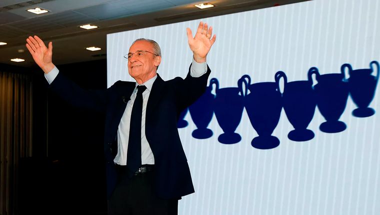Como se esperaba, Florentino Pérez fue reelecto presidente del Real Madrid.