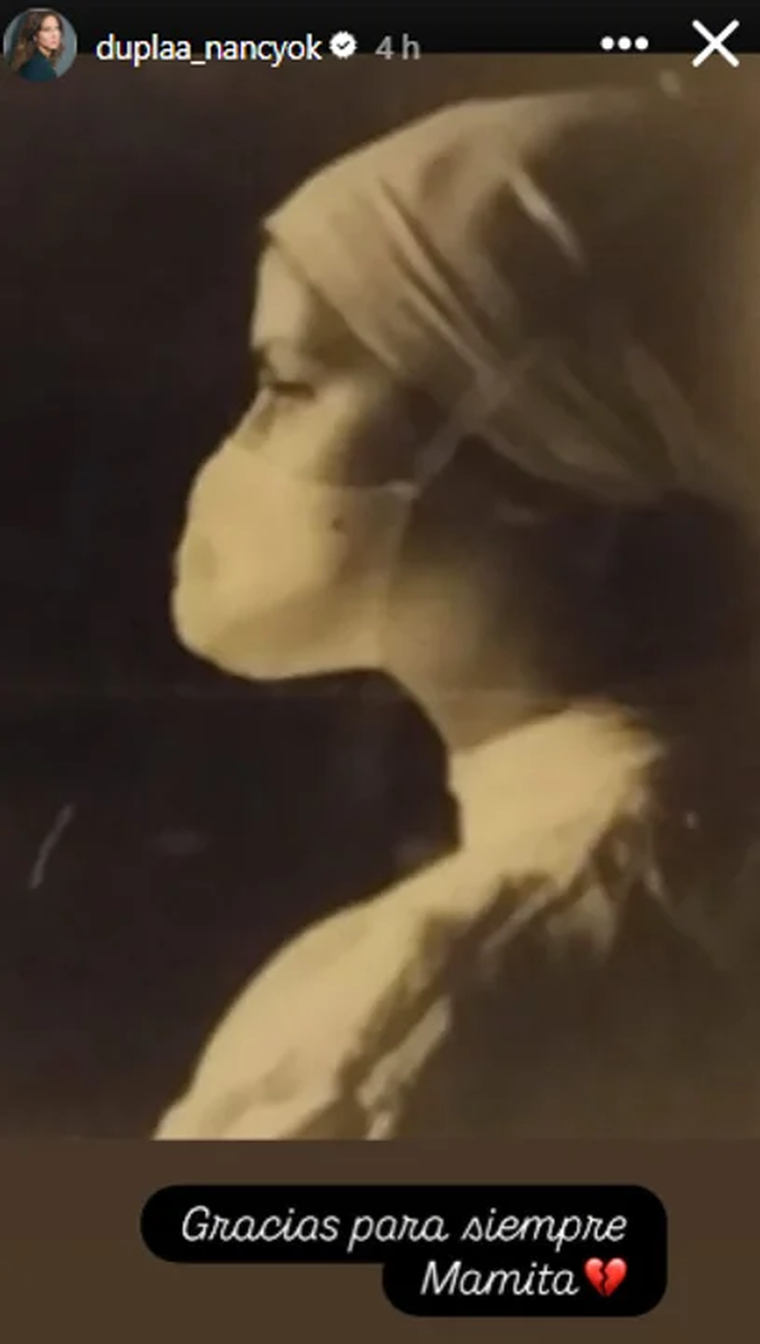 Así despidió Nancy Dupláa a su madre Elsa, recordando sus días como enfermera. Así despidió Nancy Dupláa a su madre Elsa, recordando sus días como enfermera.