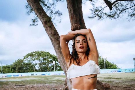 Emilia Attias durante el Mundial de Clubes.