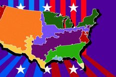 por que se dice que estados unidos es un pais con 11 naciones rivales y como eso influye en las elecciones presidenciales