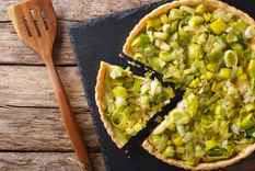 Cómo hacer una tarta de puerro perfecta en casa Foto: Shutterstock