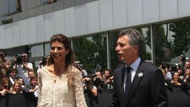 Juliana Awada y Mauricio Macri en el Civil. Foto: Pinterest