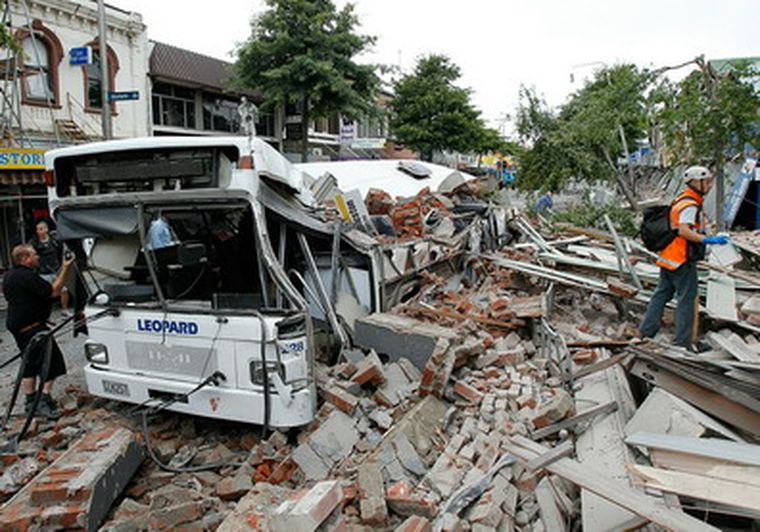 Hasta ahora son 145 las víctimas del terremoto en Nueva Zelanda. Foto: Boston Globe