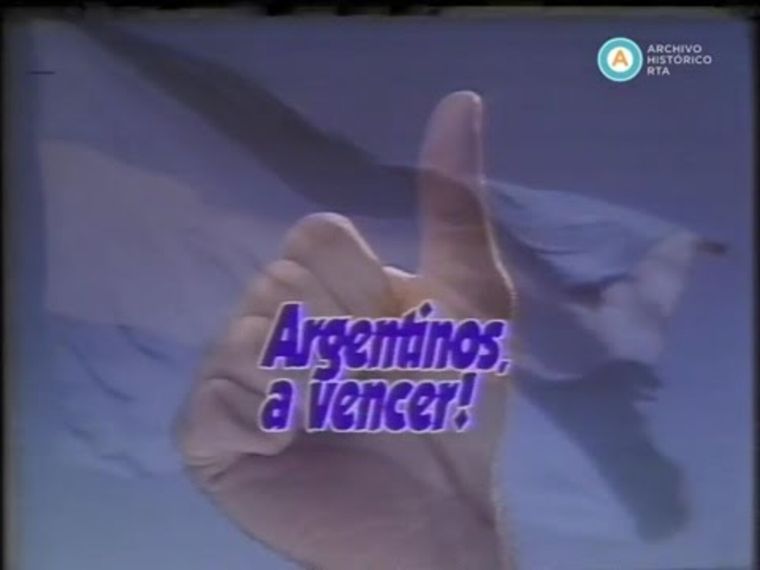 Argentinos, a vencer! aparecía en spots publicitarios, diarios y revistas. Foto: Foto: Archivo Histórico RTA.
