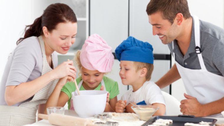 Nuestros hijos disfrutan mucho de la cocina. Foto: SF