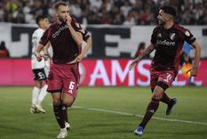 El mensaje de apoyo de los hinchas de River a Germán Pezzella tras la dura lesión. Foto: FotoBaires El mensaje de apoyo de los hinchas de River a Germán Pezzella tras la dura lesión. Foto: FotoBaires