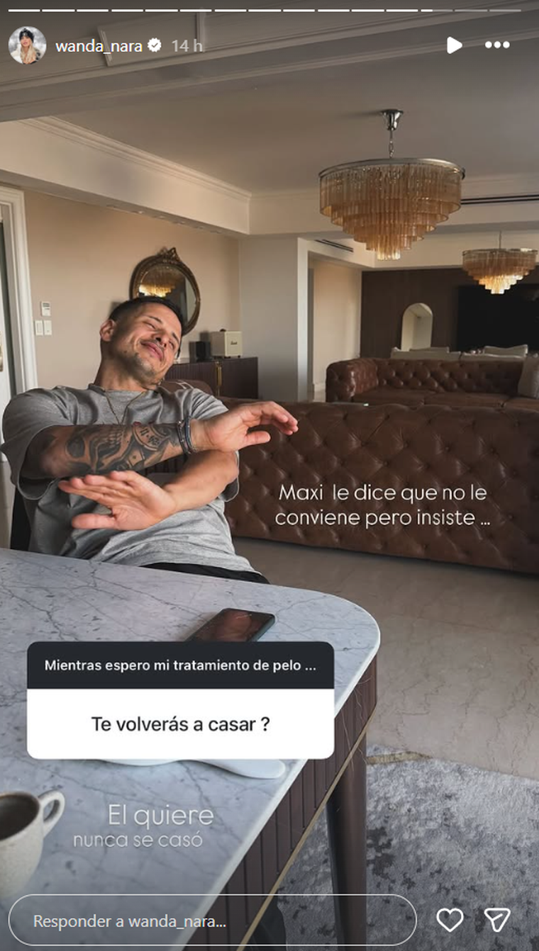 Wanda Nara compartió el deseo que quiere cumplir su pareja. Foto: captura de pantalla Instagram / @wanda_nara. Wanda Nara compartió el deseo que quiere cumplir su pareja. Foto: captura de pantalla Instagram / @wanda_nara. 