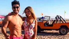 Facundo Moyano y Eva Bargiela quien ocupó gran parte del recorrido por la vida sentimental del exdiputado.