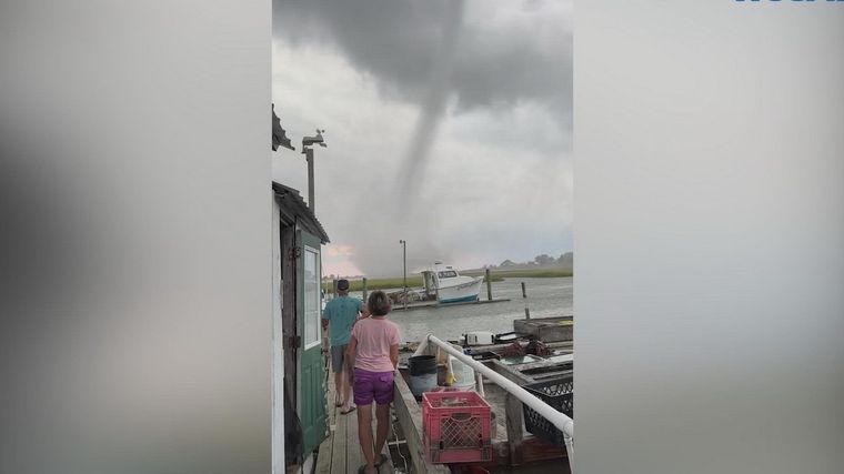 Captura de uno de los videos en la isla Smith. Foto: WUSA9.