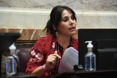 Lucila Crexell en el foco del Senado. Foto: Cuenta de X de Lucila Crexell