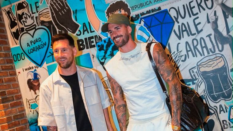 Lionel Messi y Rodrigo De Paul arribaron juntos a Kansas City.
