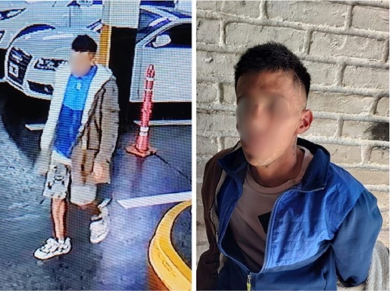 El acusado por el robo Foto: Ministerio de Seguridad