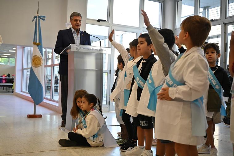 Jorge Macri inauguración escuela Estación BA