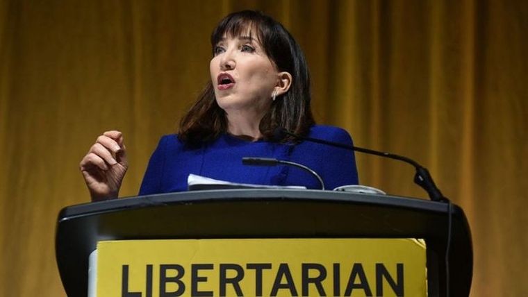 Es la primera candidata mujer del Partido Libertario a la presidencia de EE.UU. Foto: GETTY IMAGES