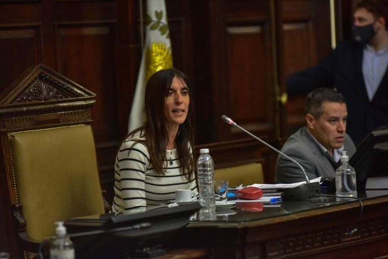 Natacha Eisenchlas, presidenta provisonal del Senado de Mendoza.